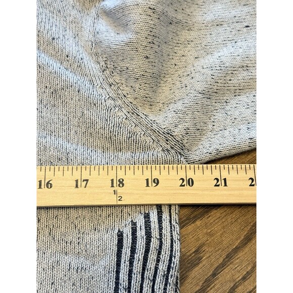 Projek Raw Mens Gray Knit 1/4 Zip Pullover Mock Neck Sweater Size Large - Picture 8 of 11